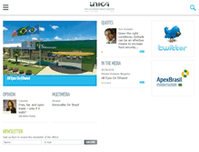 Tablet Screenshot of english.unica.com.br