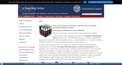 Desktop Screenshot of elearning.unica.it