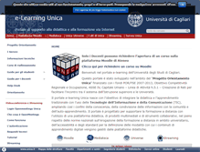 Tablet Screenshot of elearning.unica.it